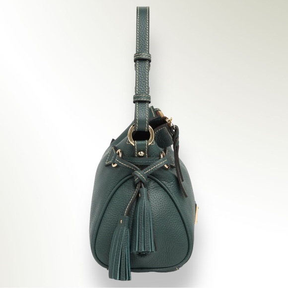 DOONEY AND BOURKE TASSEL FOREST GREEN SHOULDER BAG - Picture 3 of 5